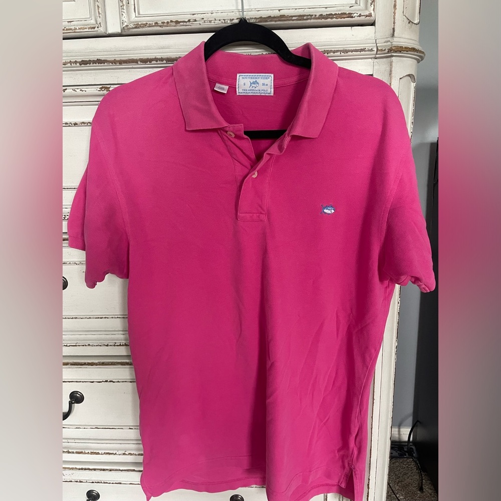 Pink Southern Tide Polo, Size S